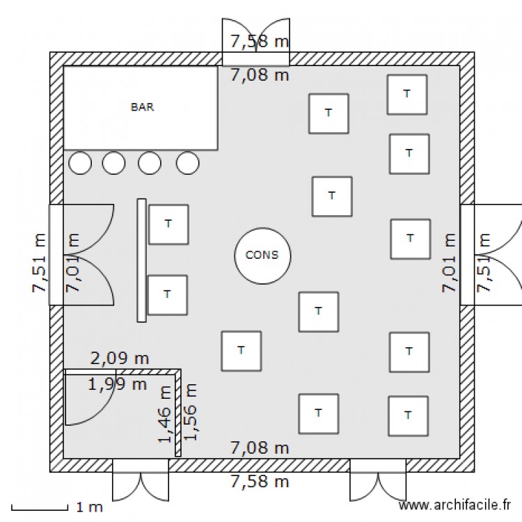 SALLE. Plan de 0 pièce et 0 m2