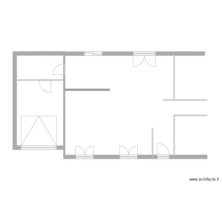 Maryse. Plan de 1 pièce et 14 m2