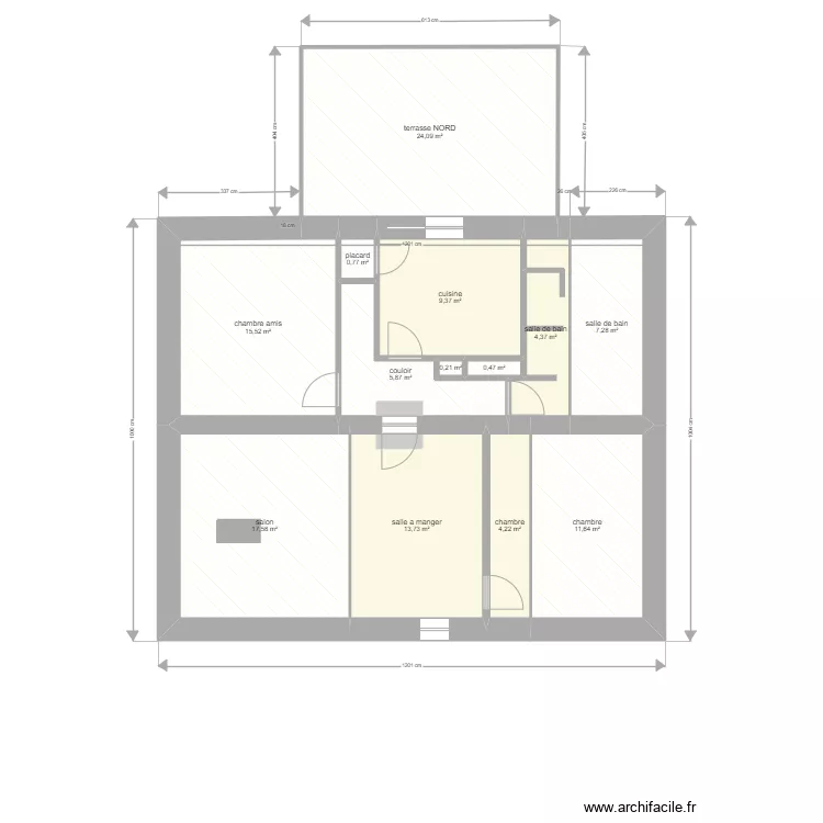 Appartement etage UMIA loi carrez 32,8M2. Plan de Appartement etage UMIA loi carrez 32,8M2. Plan de