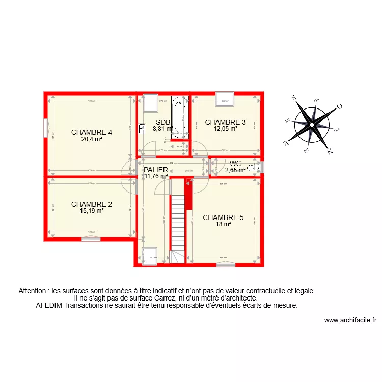 bi 7724 etage. Plan de 