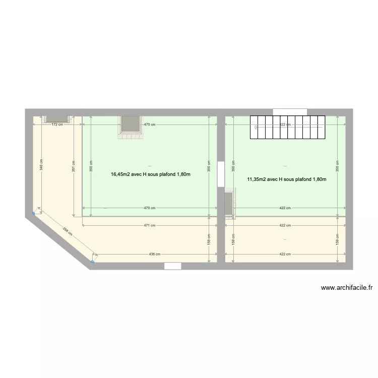 Mesure combles Fransman . Plan de 