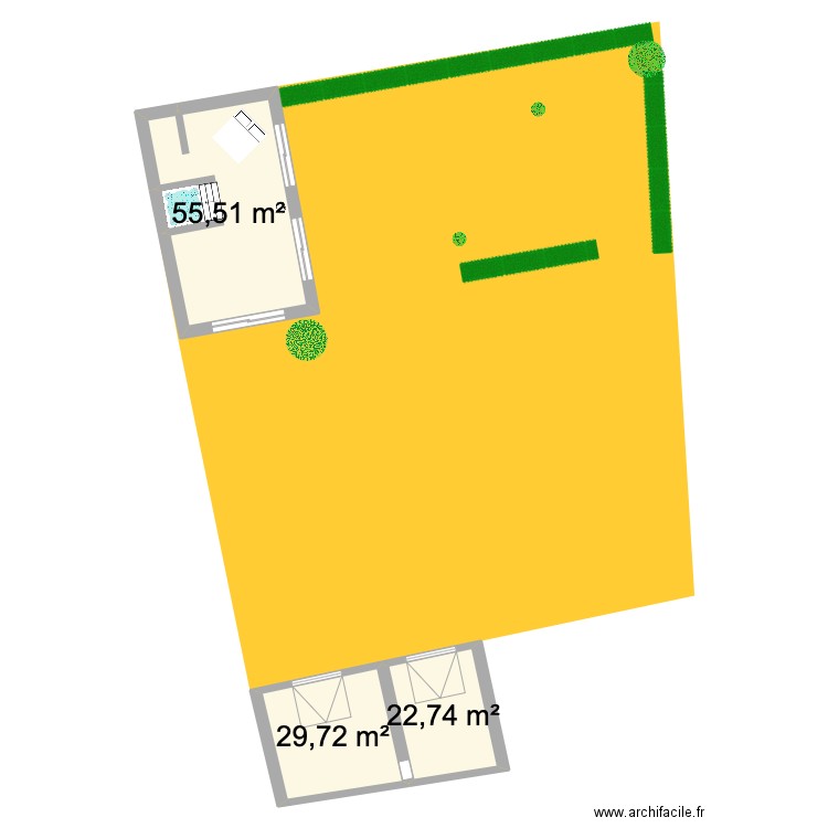 LA PIRONNIERE DU PRAUD. Plan de 3 pièces et 108 m2