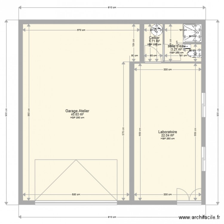 garage Laboratoire. Plan de 0 pièce et 0 m2