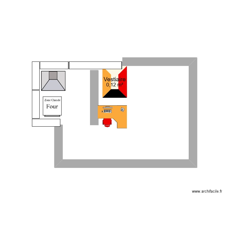 Kevin. Plan de 1 pièce et 0 m2