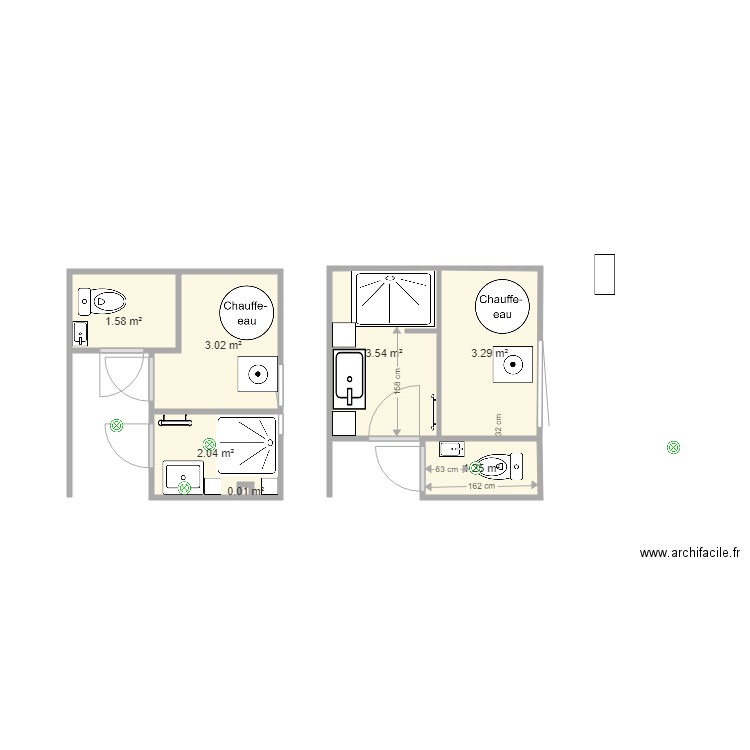 sdb du bas 5 1. Plan de 0 pièce et 0 m2