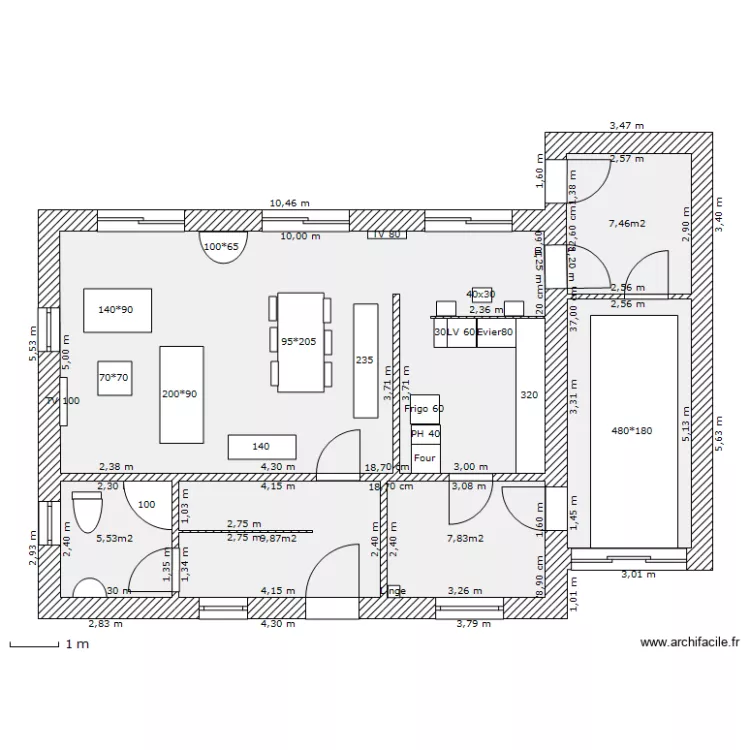 AI-291-REZ-Garage retrait. Plan de AI-291-REZ-Garage retrait. Plan de
