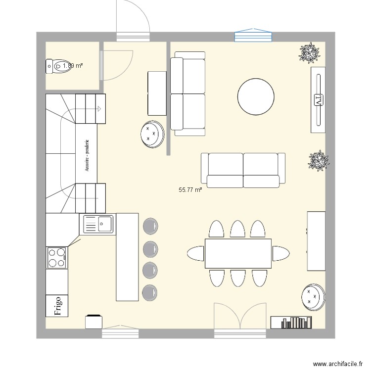 rdc pleubian. Plan de 0 pièce et 0 m2