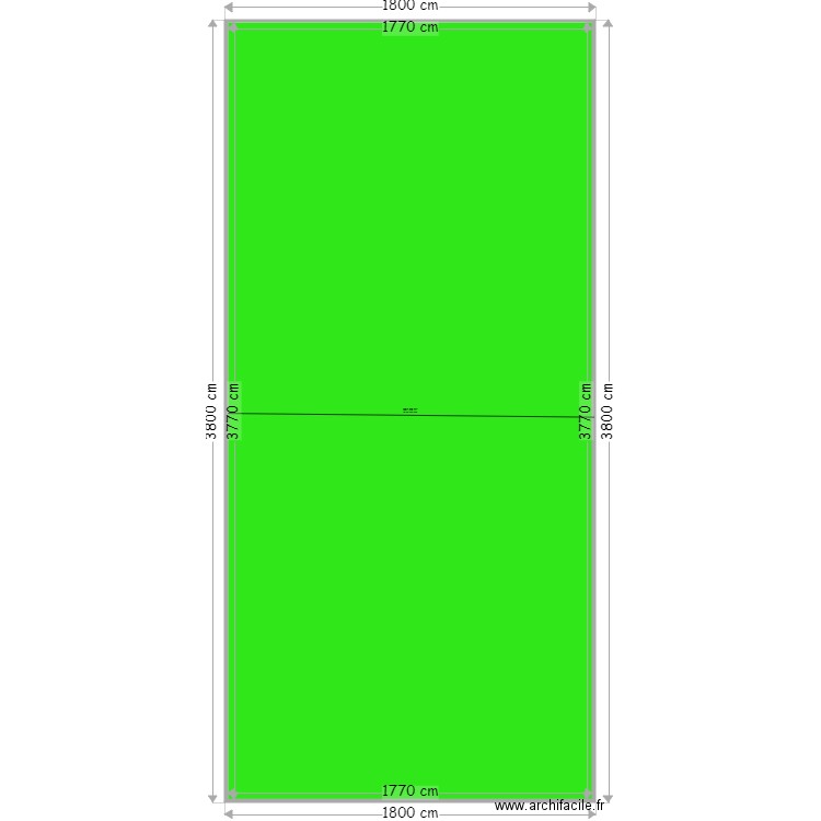 TERRAIN DE FOOT MARACANA. Plan de 1 pièce et 667 m2