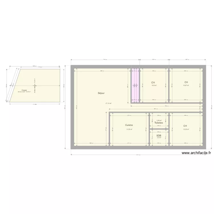 BLANC. Plan de 