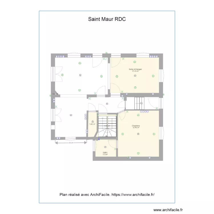 Saint Maur RDC au 23112018. Plan de 