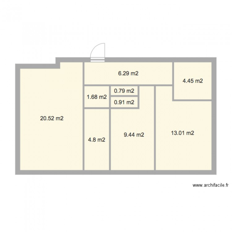 Appartement Osny V1. Plan de 0 pièce et 0 m2
