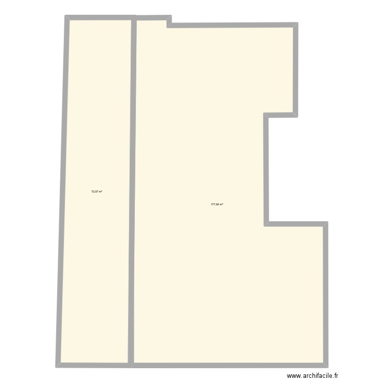 Plan - 6, 7 Place Saint Vivien, SAINTES. Plan de 2 pièces et 250 m2