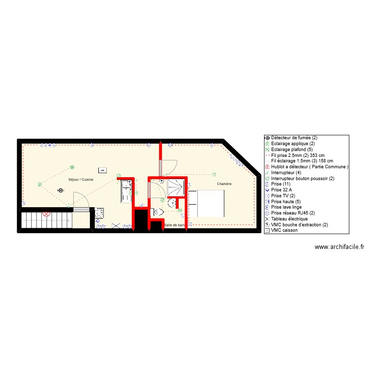 cerny r+2. Plan de 0 pièce et 0 m2