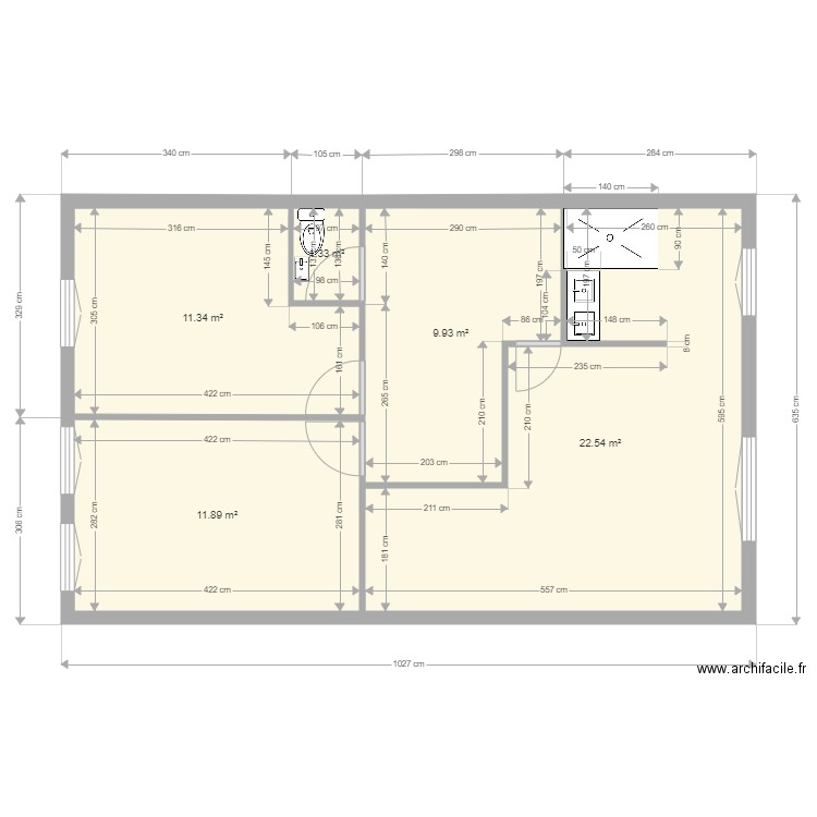 extension hery. Plan de 0 pièce et 0 m2
