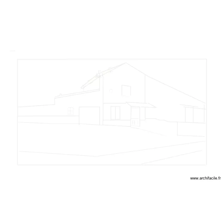 fa&ccedil;ade nord - ouest . Plan de 