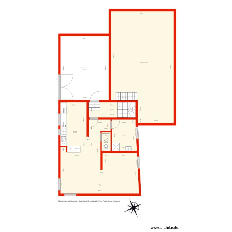 BI 2907 Grenier annexes  côté. Plan de 0 pièce et 0 m2