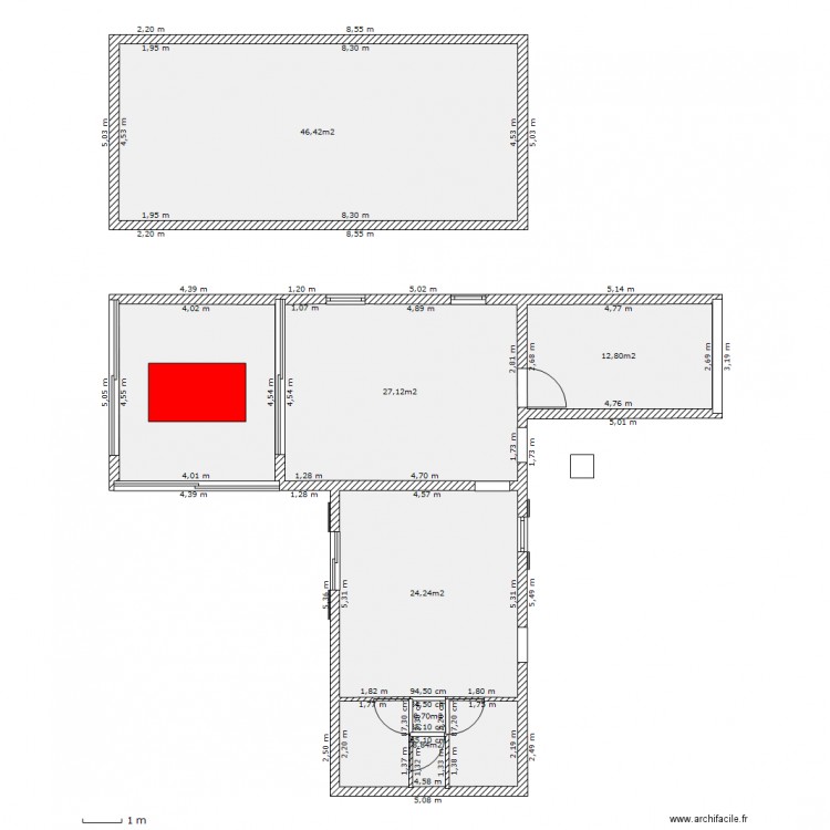 echemaa. Plan de 0 pièce et 0 m2