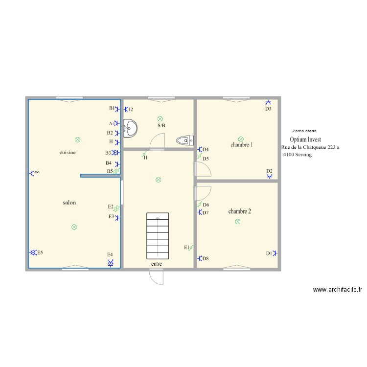 2ét. Plan de 0 pièce et 0 m2