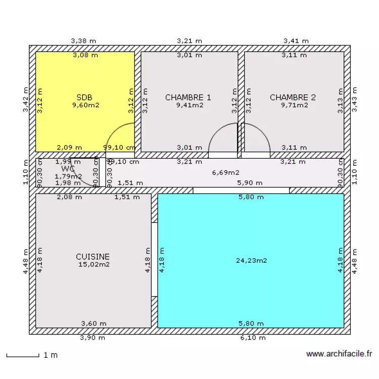 PLAN 1 POUR TATIE. Plan de 