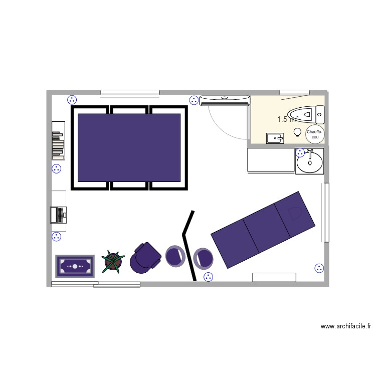 studio de massage. Plan de 0 pièce et 0 m2