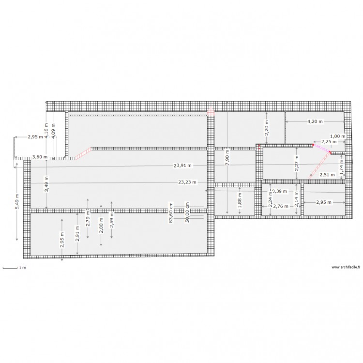 Coupe. Plan de 0 pièce et 0 m2