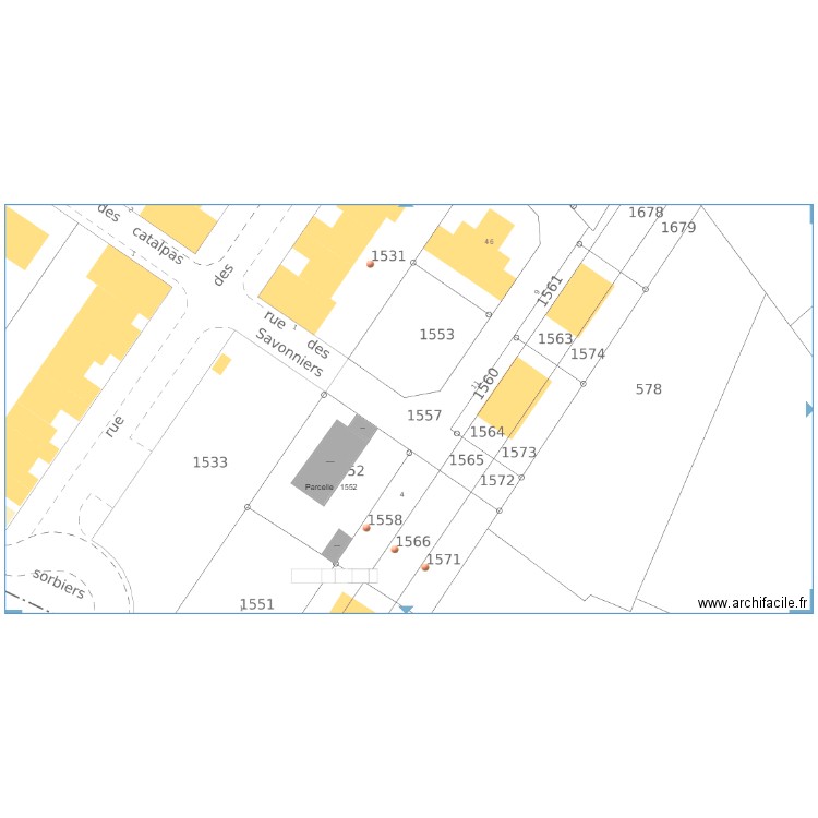 Aurelie cadastre. Plan de 0 pièce et 0 m2