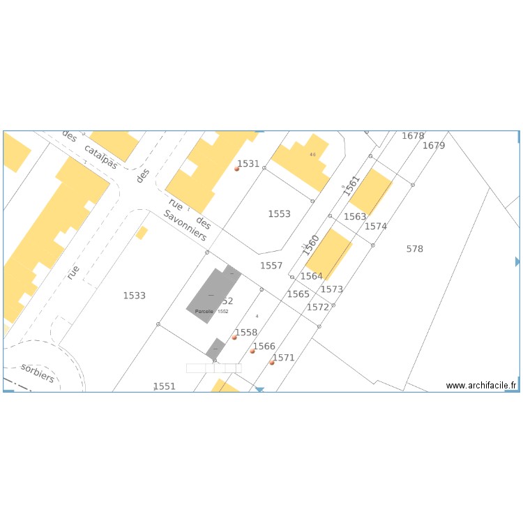 Aurelie cadastre. Plan de 3 pièces et 135 m2