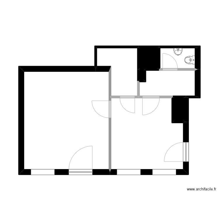 Vélo St Thomas. Plan de 8 pièces et 38 m2