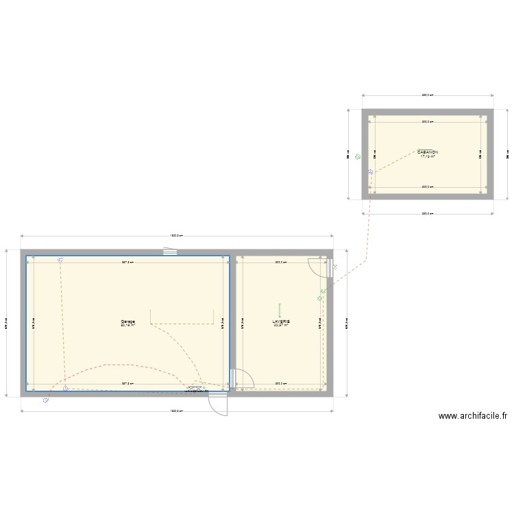 Garage maison Malaf. Plan de 0 pièce et 0 m2