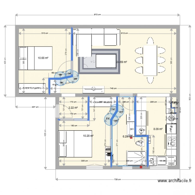 plan appartement 1. Plan de 0 pièce et 0 m2