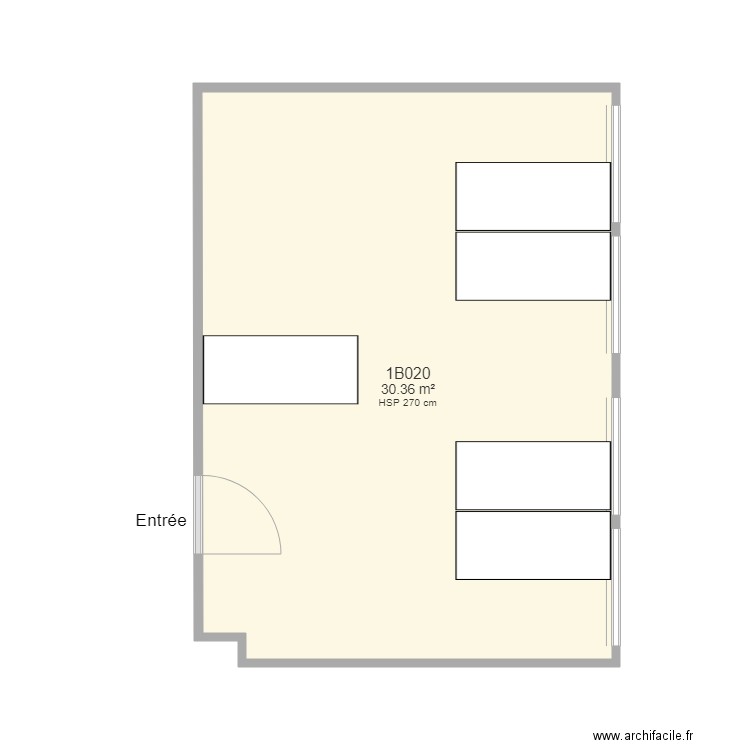 Bureau 1B020 FS. Plan de 0 pièce et 0 m2