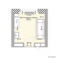 SDB 1er &eacute;tage actuel futur dressing