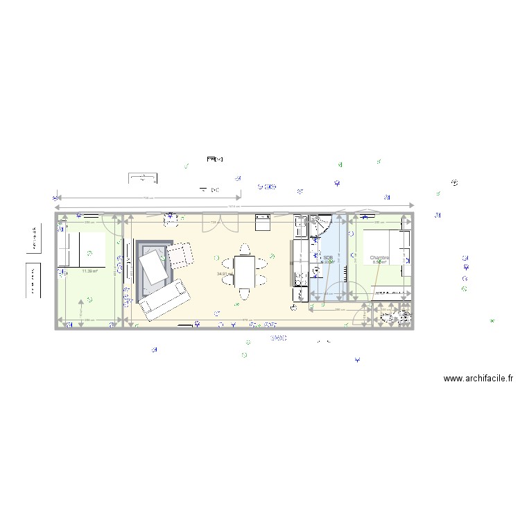 Cabanons BIS. Plan de 0 pièce et 0 m2