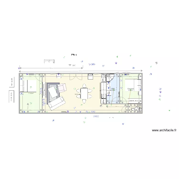 Cabanons BIS. Plan de 