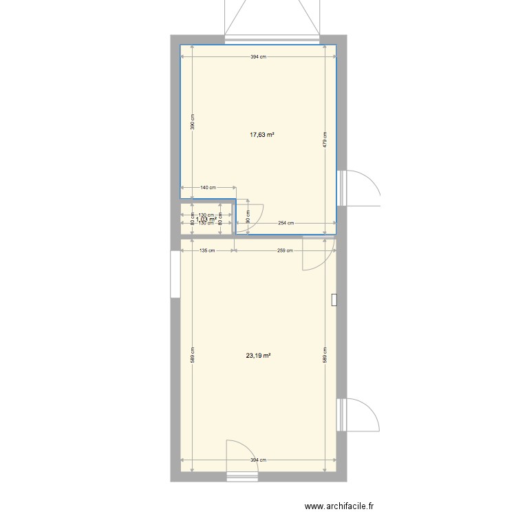 FLEUR ET BENJAMIN. Plan de 0 pièce et 0 m2