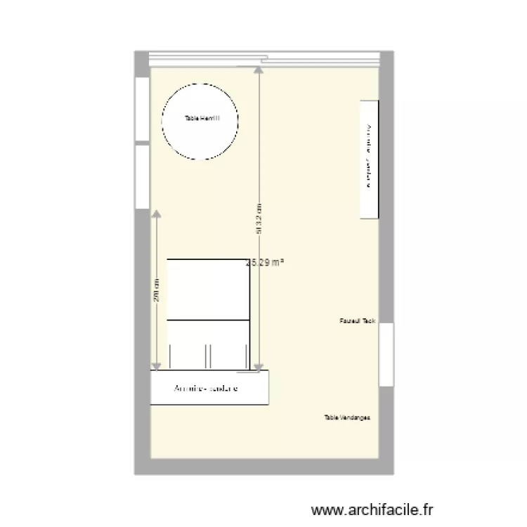 Le Corbusier Chambre1. Plan de 