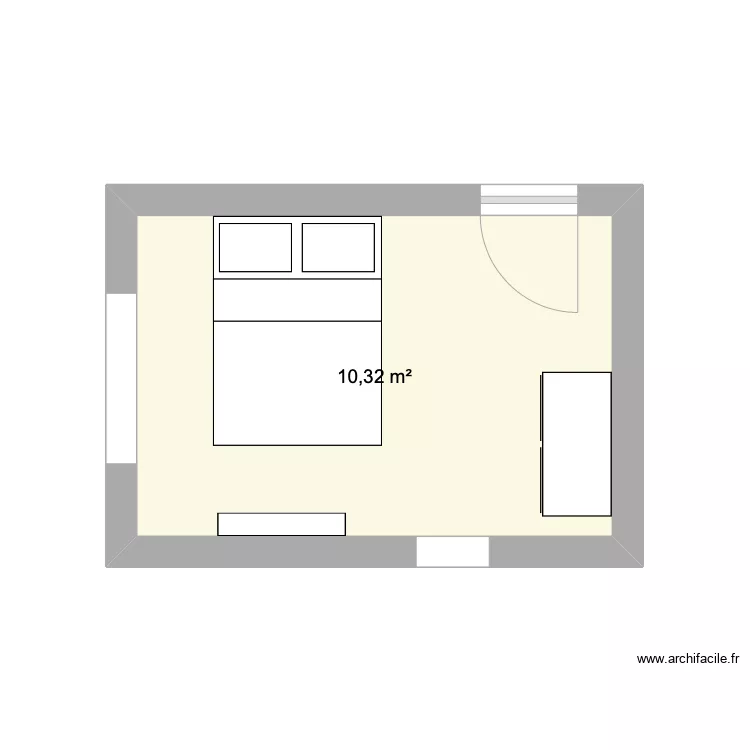 CHAMBRE 1. Plan de 