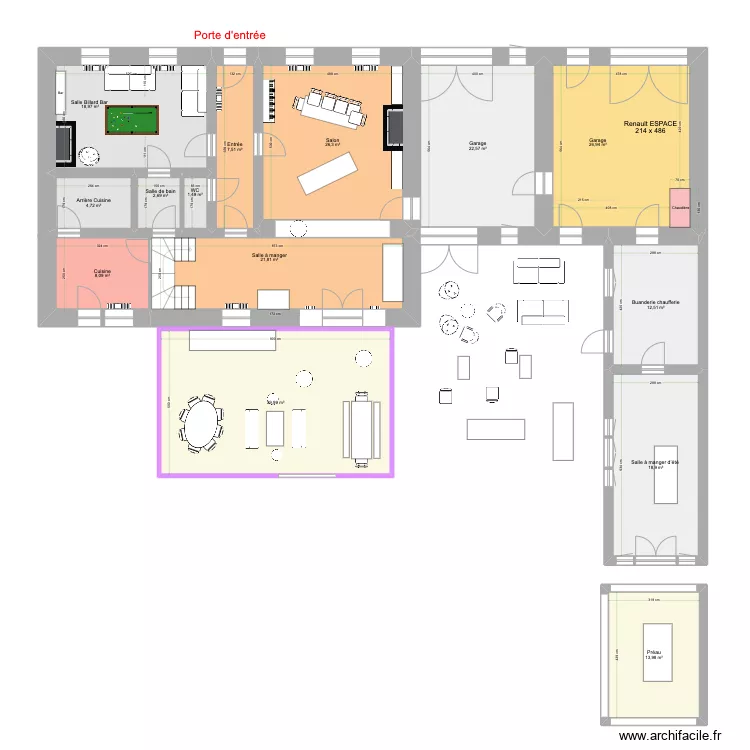 Morannes RDC actuel 30 ans Ma ChaCha. Plan de 