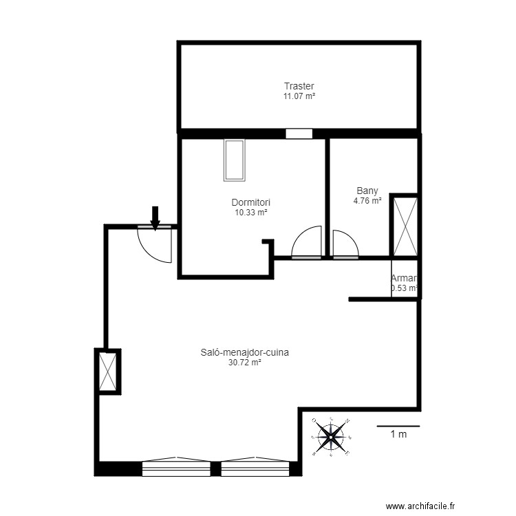 RESIDÈNCIA INCLES ESC 3 AP 46 CANILLO. Plan de 0 pièce et 0 m2