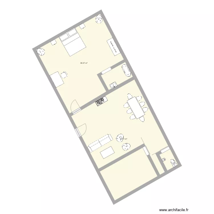 La Brosse Nouans g&icirc;te 6 A 8 personnes . Plan de 
