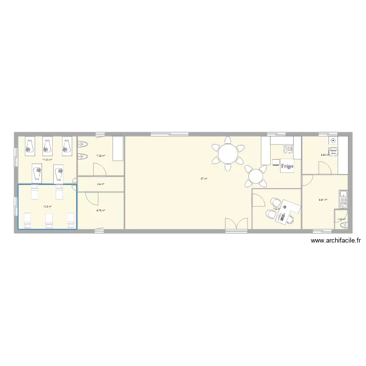 micro cr&eacute;che. Plan de 