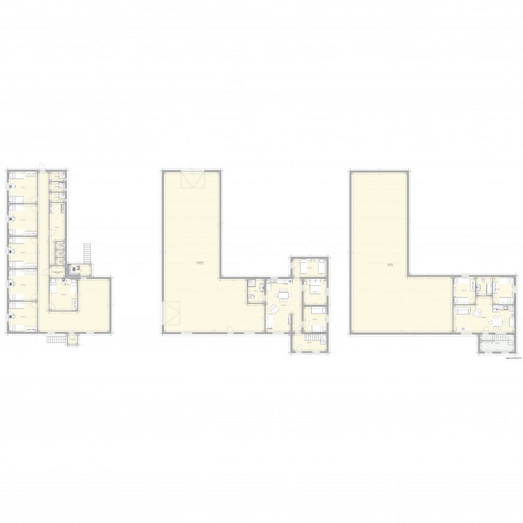 batiment dupéré. Plan de 29 pièces et 692 m2