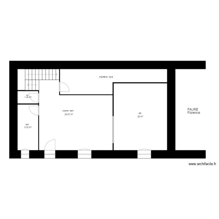 plan FAURE Herv&eacute; LERIGNEUX. Plan de 