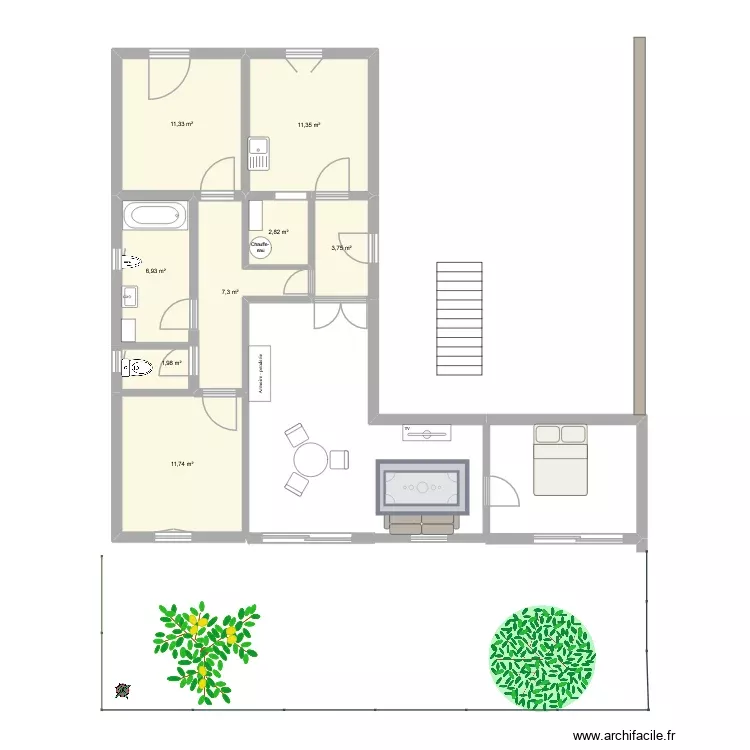 Les ferrages 2. Plan de 8 Pièces et 57 m² Les ferrages 2. Plan de 8 Pièces et 57 m²