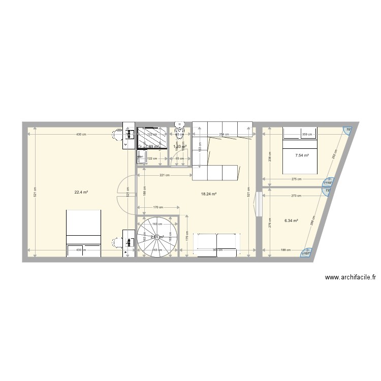 182 ru JP solo. Plan de 0 pièce et 0 m2