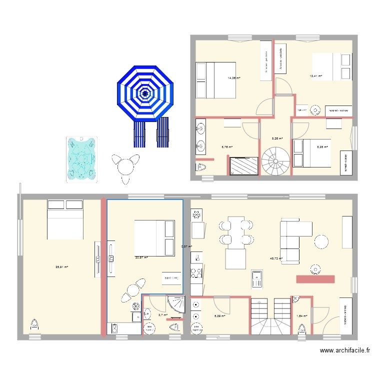 plan Aude2. Plan de 0 pièce et 0 m2