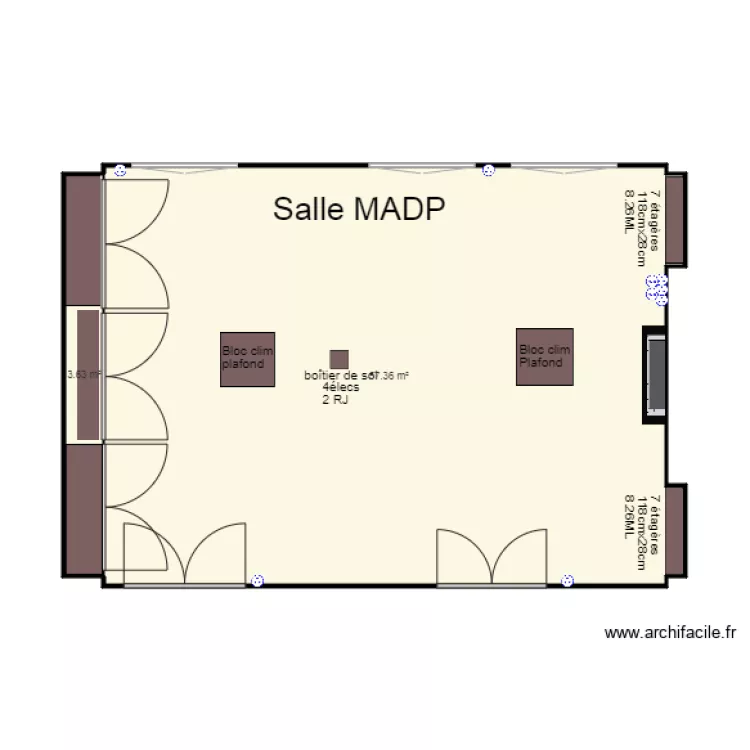 Salle MADP. Plan de Salle MADP. Plan de