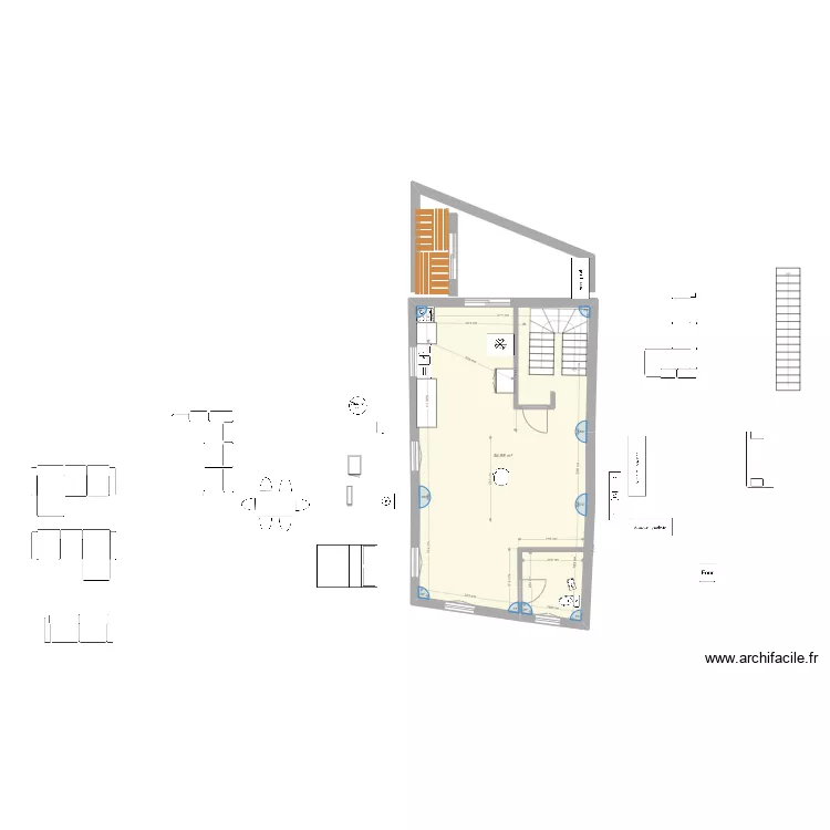 plan boucherie 1 er etage plan f2 n*1 esquisse. Plan de 