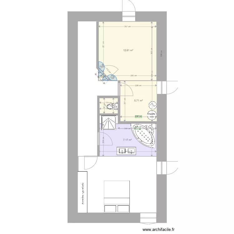 cave a renover. Plan de 