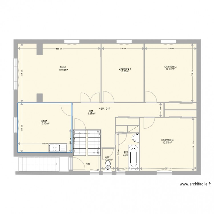 PLAN HAMMOUCHE EDL R1 entrée. Plan de 0 pièce et 0 m2